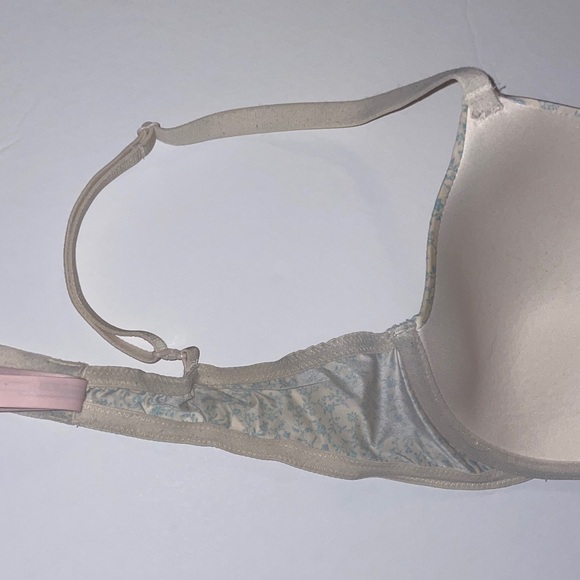 Victoria's Secret Cream and Blue Floral Bra - Picture 7 of 12